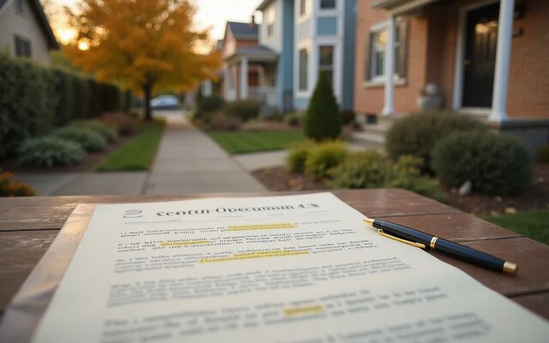 Settlement statement with rent proration line highlighted